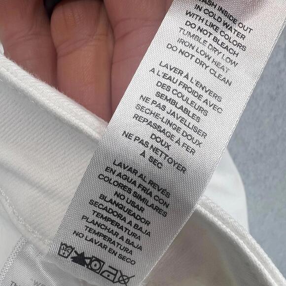 Good American Good Waist Crop Womens 5XL White EUC - Picture 5 of 8